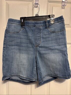 Light Wash Denim Bermuda Shorts
